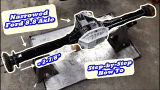 How to Narrow  Shorten a Ford Explorer 88quot Rear Axle  LS Swap S10 Project [upl. by Yrtnej]