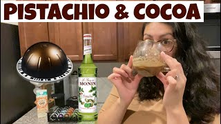 Trying Nespresso’s double espresso scuro  two new recipes  trying pistachio syrup [upl. by Rheta]