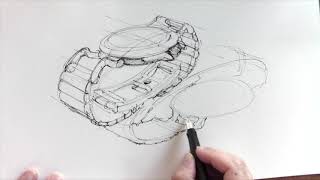 Drawing the wristwatch quotINSETTOquot [upl. by Kania]