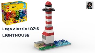 LIGHTHOUSE Lego classic 10715 ideas How to build easy [upl. by Strang]