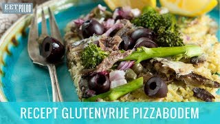 Recept Glutenvrije Pizzabodem Met Bloemkool [upl. by Aicelav]