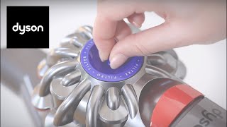 How to clean your Dyson V8™ cordless vacuums filters [upl. by Haimerej]