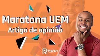 Redação Artigo de Opinião UEM 2021 2022  Vestibular e PAS 3 [upl. by Koerner341]