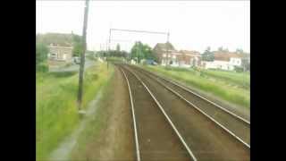 En cabine dun ICH dans une VP M4 entre Mouscron et Schaerbeek partie 01 [upl. by Nylanej]