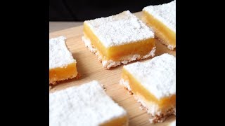 Classic Lemon Squares With Shortbread Crust Recipe [upl. by Alyhc288]