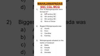 SSC CGLHistory16 Mahajanapadas MCQ  Part 4 [upl. by Penhall733]