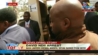 Standoff at DCI headquarters as officers bar Nasa lawyers from accessing offices to visit Ndii [upl. by Ayekal]