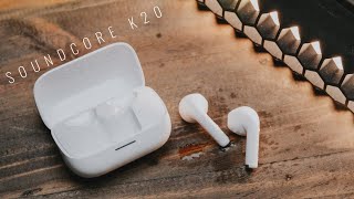 100Ribuan  BEST BUDGET HALF EAR TWS  Anker Soundcore K20i TWS Review [upl. by Ahsilek]