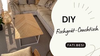 Fischgrät Couchtisch DIY  Couchtisch selber bauen  Couchtisch upcycling  Couchtisch dekorieren [upl. by Lauretta]