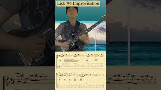 INTERVALLIC Am GUITAR LICK IN SEQUENCE guitar guitarlesson intervallic lick sequence music [upl. by Savil]