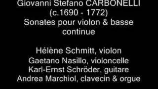 CARBONELLI Sonata for violin H SCHITT part 19 2 [upl. by Rahab]