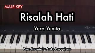 Risalah Hati NADA PRIA  Yura Yunita  Piano Karaoke by Andre Panggabean [upl. by Abba]