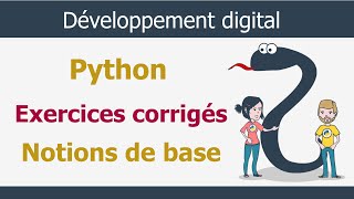 Python Darija V4  Exercices corrigés du Python  Notions de base et conditions [upl. by Gine]