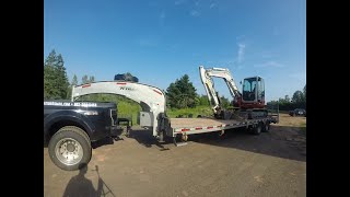 Some driveway repair with an excavator [upl. by Reywas]