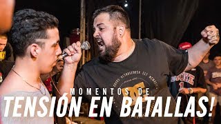 Los Momentos más TENSOS y de AGRESIVIDAD de la HISTORIA de las Batallas De Gallos Freestyle Rap [upl. by Wivina]