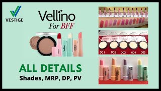 Vestige New Brand VELLINO  All Details Shades MRP DP PV [upl. by Llenrag]