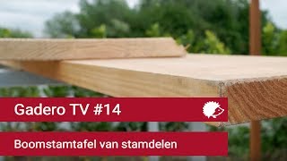 14 Boomstam tafelblad maken van Stamdelen [upl. by Torres631]