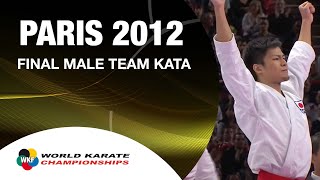 22 Karate Japan vs Italy Final Male Team Kata WKF World Karate Championships 2012 [upl. by Wyly314]