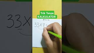 Trik Tanpa Kalkulator shorts youtubeshorts maths [upl. by Nahgrom]