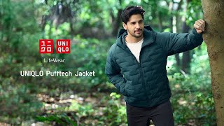 UNIQLO Pufftech Jacket Collection featuring Sidharth Malhotra [upl. by Enyrb429]