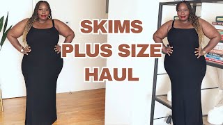 Skims Plus Size Haul amp Review On Bestelling Shapewear amp Lounge Dress [upl. by Letta]