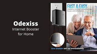 Odexiss  Wireless Signal Booster Long Range up to 7345sqft and 35 Devices Internet Booster [upl. by Diandra]