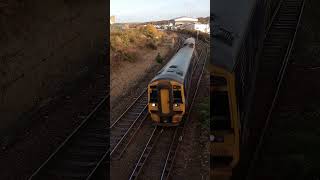 158718 working 2B27 from Montrose to Inverurie shorts train class158 britishrail subscribe [upl. by Edurtreg]