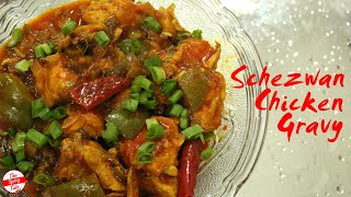 Schezwan Chicken Gravy  Easy Chicken Recipe  Quick Chicken Curry [upl. by Alad297]