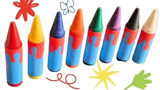 Learn Colors with Crayons 🖍️ Learning Videos for Toddlers [upl. by Sacul]