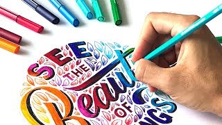 Hand Lettering COMPILATION  March 2018 by Stefan Kunz [upl. by Anihpled956]