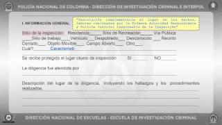 Acta de inspección a lugares  policiadecolombia [upl. by Attenyl596]