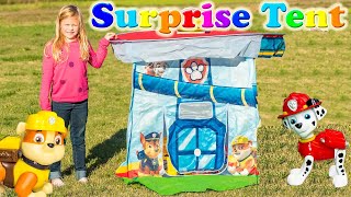 The Assistant Paw Patrol Surprise Tent With Fun Cool Toys [upl. by Anirtac]