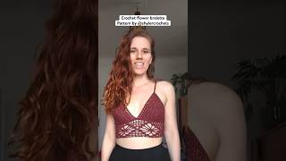 Crochet flower bralette pattern and tutorial by shylercrochets [upl. by Lyn88]