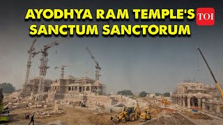 Ayodhya temple video Take a look at Ram Mandirs Sanctum Sanctorum [upl. by Khoury]