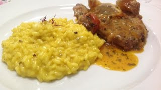 Risotto alla Milanese con Ossobuco [upl. by Aramen]