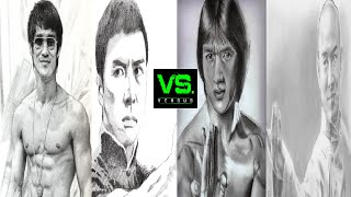 Bruce Lee VS Jackie Chan VS Jet Li VS Donnie Yen Forum Battle 4 [upl. by Anoblav429]