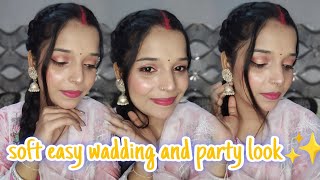 easy shadi and party makeup look😍✨💕pinklookyoutubevideolikesharesubscribeglamtutoria [upl. by Dory520]