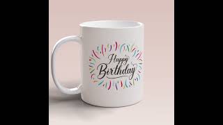 Confetti Birthday Mug Design [upl. by Julienne415]