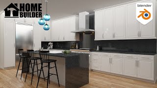 Easy Kitchen Design Tutorial In Blender [upl. by Hirza]