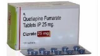 Cizrate 25 mg Tablets Quetiapine Fumarate Tablets IP 25 mg [upl. by Ibbison681]