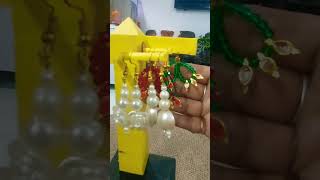 DIY Pearl Drop Earrings Make Earrings athome [upl. by Rafaelle]