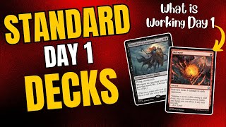 Day 1 Foundations MTG Standard Decks getting MYTHIC Rank [upl. by Ateekan]