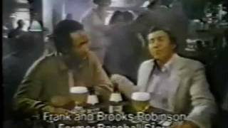 1980 Brooks Robinson Frank Robinson Miller Lite Commerial Baltimore Orioles [upl. by Islean577]