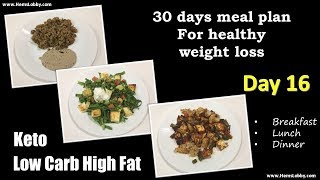 Day 16 Indian LCHF Keto 30 days meal plan for healthy weight loss Low Carb High Fat Keto in tamil [upl. by Aynahs653]