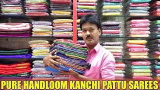 PURE HANDLOOM KANCHI PATTU SAREES  SUDHAKAR SILKS [upl. by Ettener804]