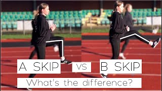 A Skip and B Skip Running Drills compared How to perform this important exercise for runners [upl. by Otxilac]