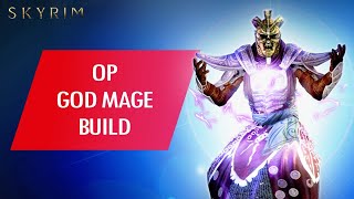 Skyrim Anniversary How to Make an OP GOD MAGE Build [upl. by Kele]