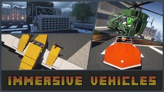 Minecraft  Immersive Vehicles Mod Showcase 1122 [upl. by Haisa]