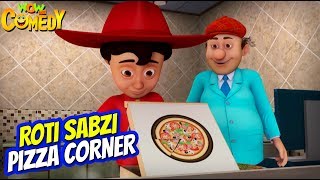 Chacha Bhatija Cartoon in Hindi  Roti Sabzi Pizza Corner Ep 70 New Cartoons  Wow Kidz Comedy [upl. by Catriona286]