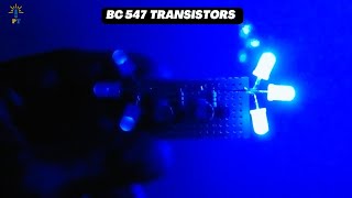 LED Electronic Projects Using BC547 Transistor  product tech [upl. by Ergener]